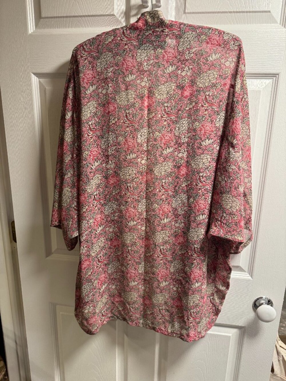 Anthropologie Andersen & Lauth Floral Duster Kimono – Pink – One Size – NWT - Picture 2 of 5